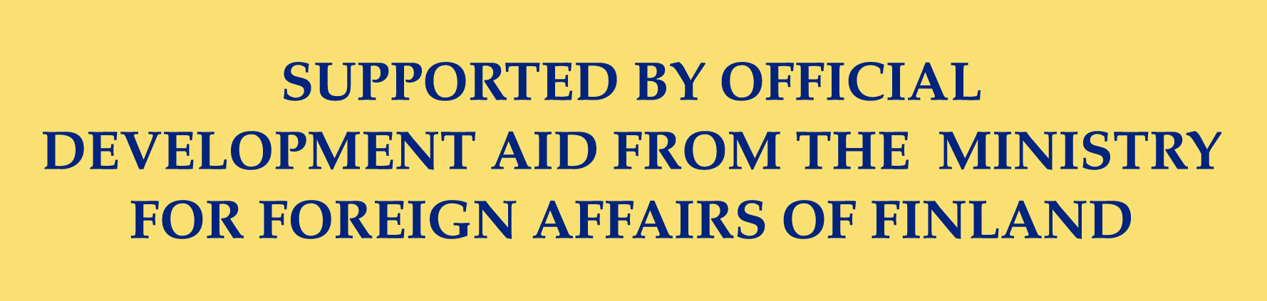 Ministry for Foreign Affairs development aid